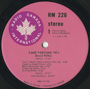 David wiffen   camp fortune label 01