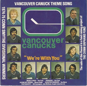 Don cook canucks we're with you pic sleeve front