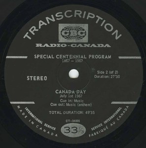 Cbc radio canada day 1967 side 02 english label
