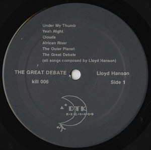Lloyd hanson the great debate label 01