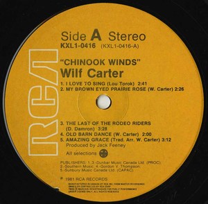 Wilf carter   chinook winds label 02