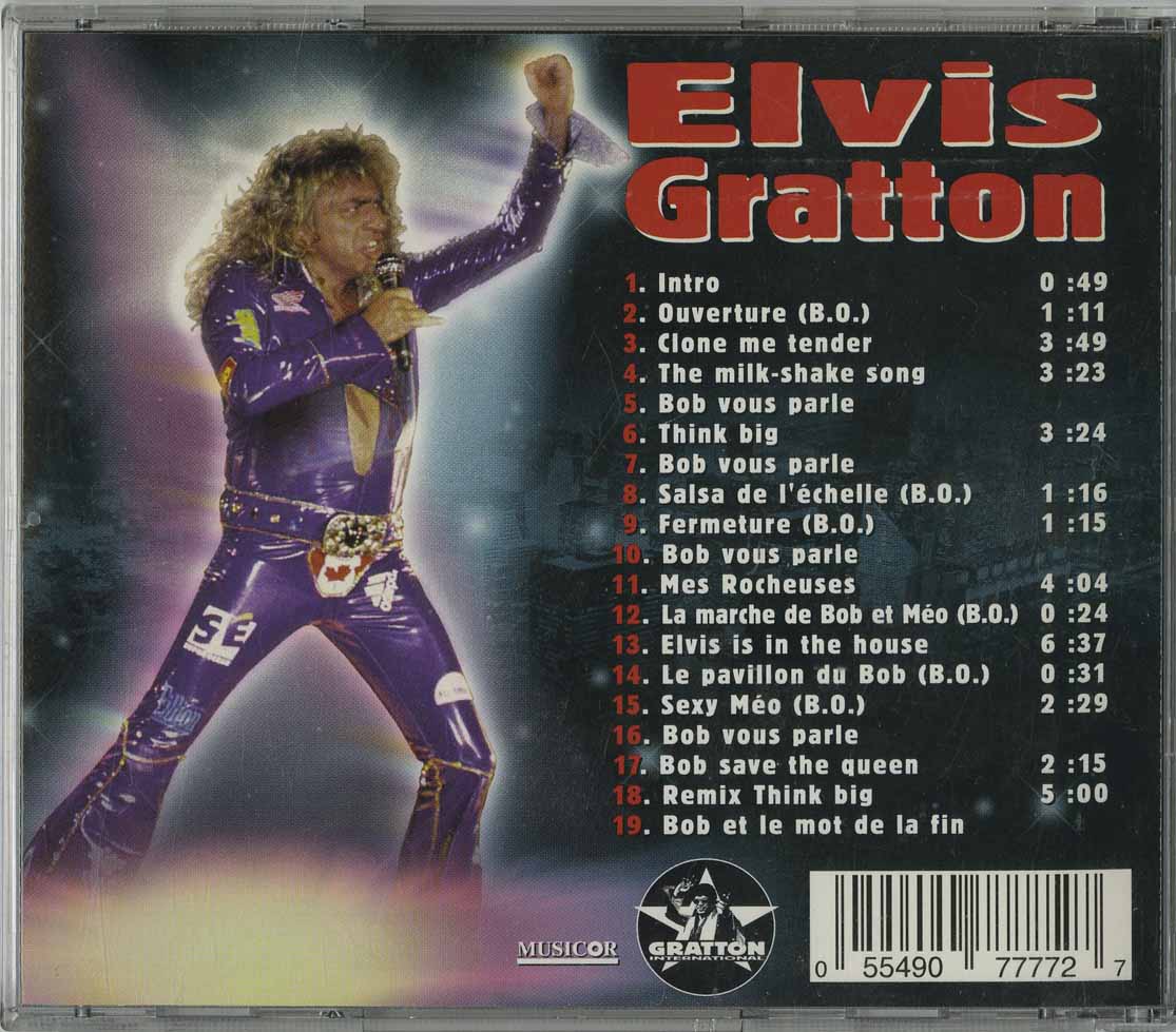 Gratton, Elvis (Julien Poulin) Le Disque a Ecouter avec ta tete, sti!