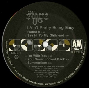 Syre it aint pretty being easy insert label 01