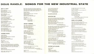 Doug randle songs for the industrial state insert side 01