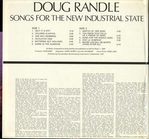 Doug randle songs for the industrial state gatefold inside 01