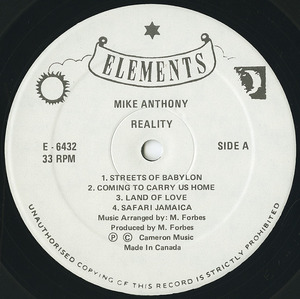 Mike anthony   mike anthony's reality label 01