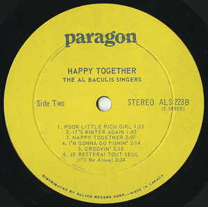 Al baculis singers happy together %28ctl paragon%29 label 02