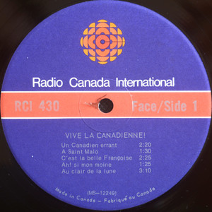 Gagnon  lee   vive la canadienne vinyl 01