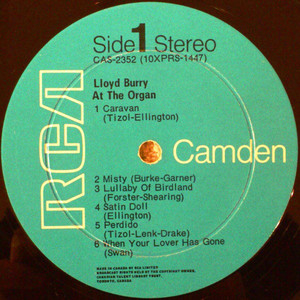 Burry  lloyd  at the organ label 01