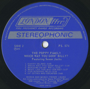 Poppy family which way you going billy label 02