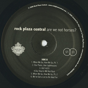 Rock plaza central  are we not horses label 02