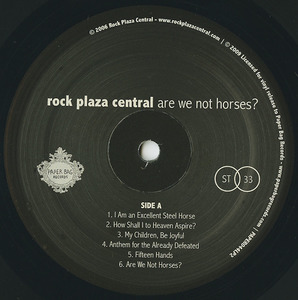 Rock plaza central  are we not horses label 01