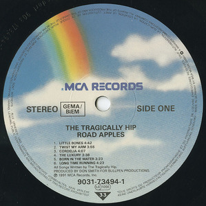 Tragically hip road apples %28germany%29 label 01