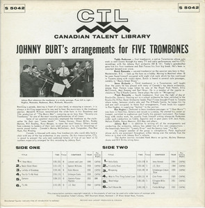 Johnny burt   johnny burt's arrangements for five trombones back