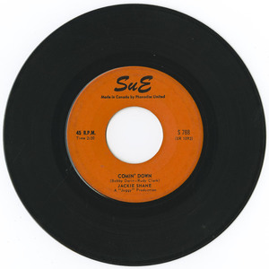 45 jackie shane   comin' down %28sue records s 788%29