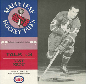 Maple leaf hockey talks  3   dave keon front