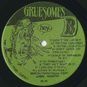 Gruesomes hey label 02