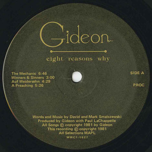 Gideon   eight reasons why label 01