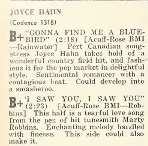 Joyce hahn gonna find me a bluebird 1957 4