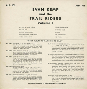 Evan kemp and the trail riders volume 1 back
