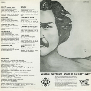 Winston wuttunee songs of the northwest back