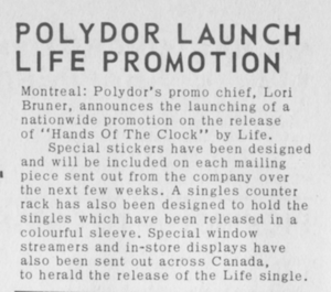 Life canada hands of the clock 1969 promo 3
