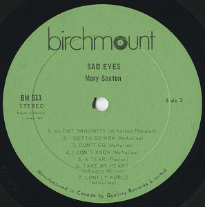 Mary saxton sad eyes label 02
