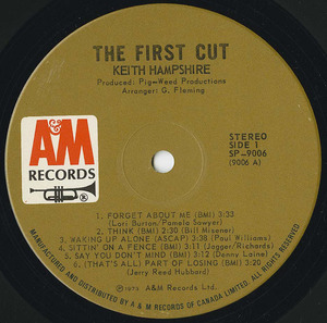 Keith hampshire the first cut label 01