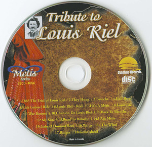 Cd tribute to louis riel cd