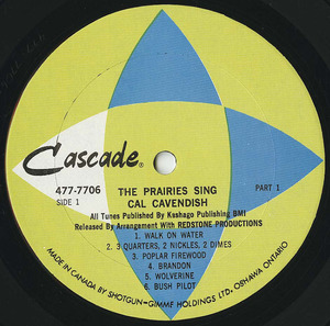 Cal cavendish the prairies sing label 01