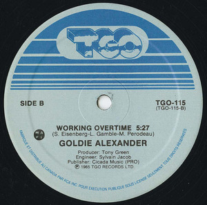 Goldie alexander working overtime label 02