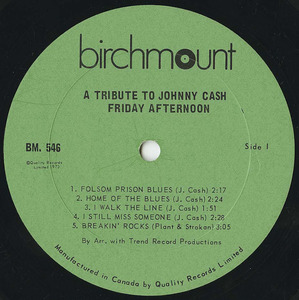 Friday afternoon a tribute to johnny cash label 01