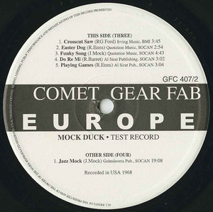 Mock duck   test record gear fab label 03