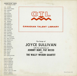 Joyce sullivan   the songs of ctl 5069 back