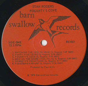 Stan rogers   fogarty's cove %28barn swallow%29 label 01