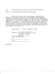 X3   electric distribution agreement %28international territory%29  feb 1988