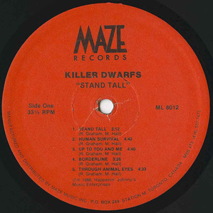 Killer dwarfs stand tall label 01