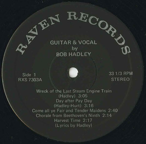 Bob hadley raven label 01