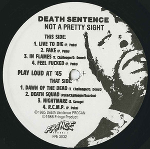 Death sentence not a pretty sight label 01