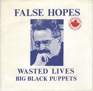 45 wasted lives big black puppets pic sleeve