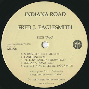 Fred eaglesmith indiana road label 02