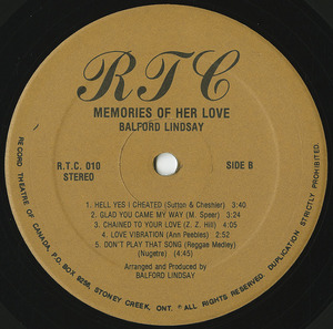 Balford lindsay memories of her love label 02