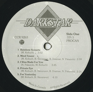 Darkstar st 1982 label 01