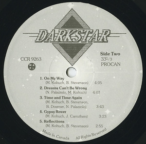 Darkstar st 1982 label 02