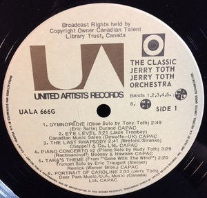 Classic jerry toth label 01