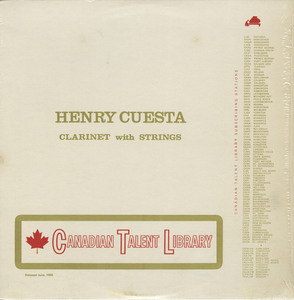 Henry cuesta clarinet with strings ctl 5101 back