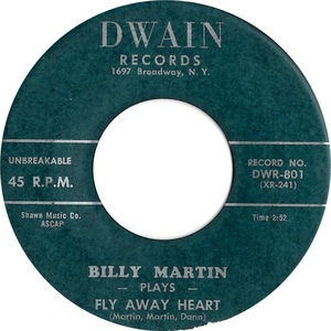Billy martin fly away heart dwain