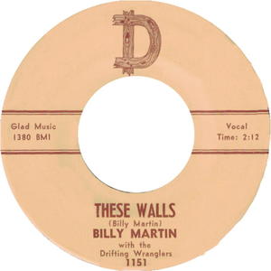 Billy martin with the drifting wranglers these walls d