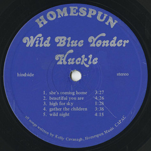 Huckle wild blue yonder label 02