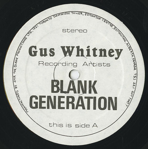 Blank generation   the last generation label 01